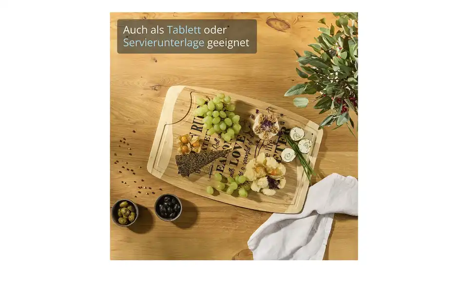 for friends Bambus-Schneidebrett, Bild mit Text