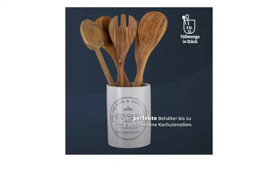 KHG Utensilienhalter, Bild mit Text