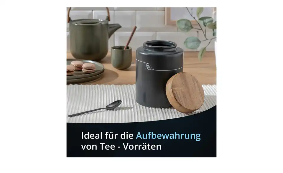 KHG Aufbewahrungsdose Tee, Bild mit Text