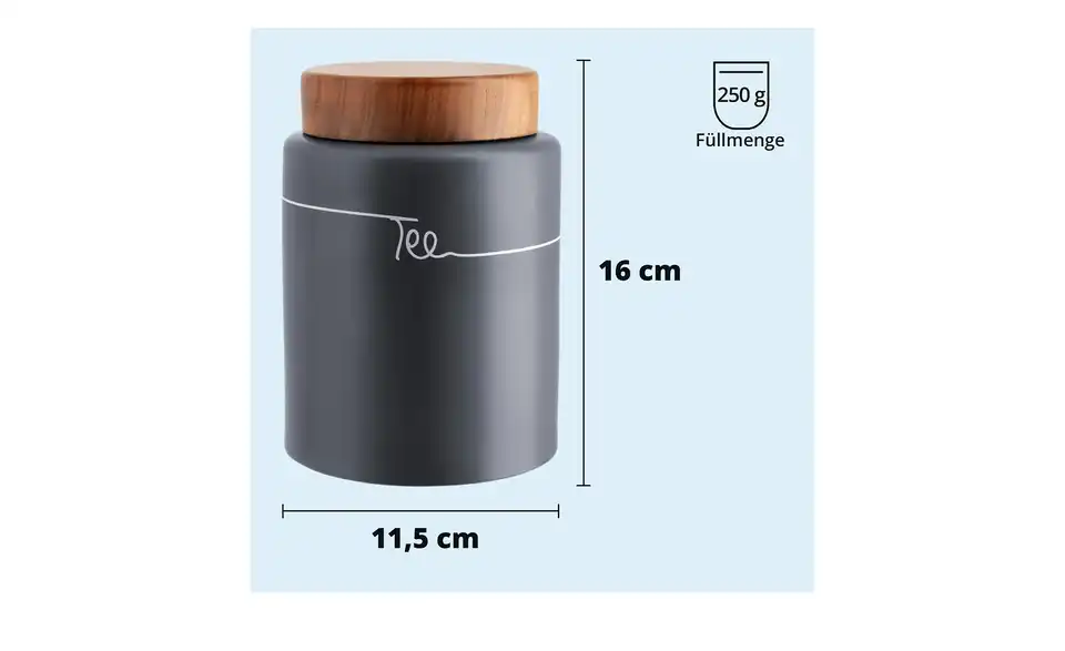 KHG Aufbewahrungsdose Tee, Bild mit Text