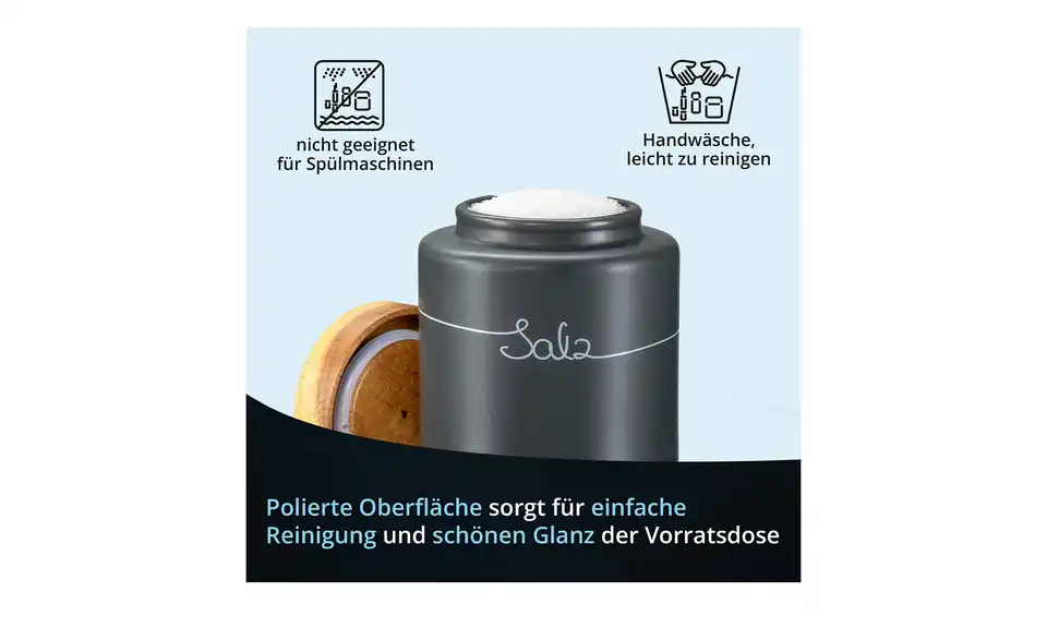 KHG Aufbewahrungsdose Salz, Bild mit Text