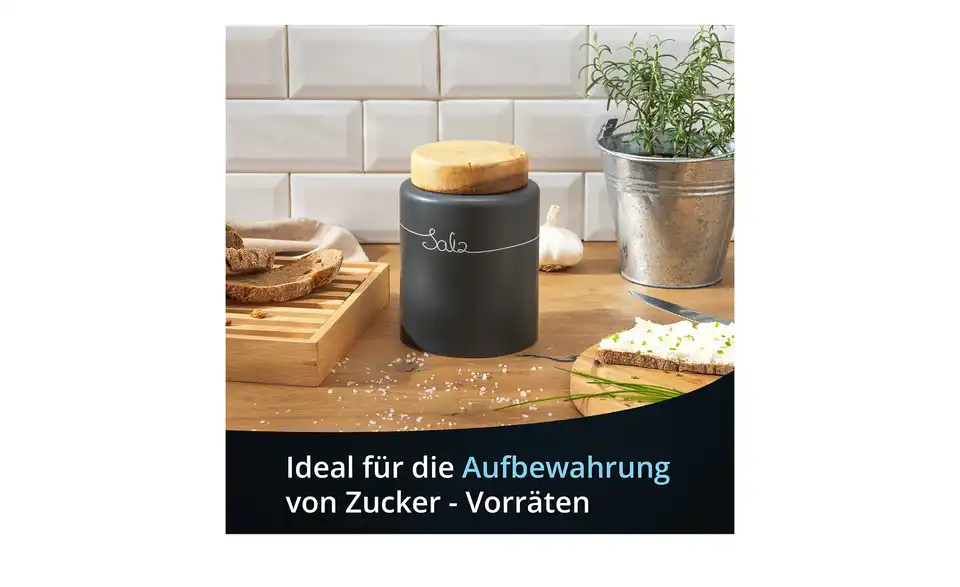 KHG Aufbewahrungsdose Salz, Bild mit Text