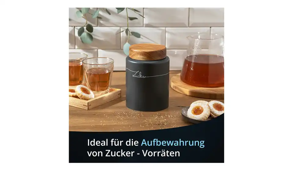 KHG Aufbewahrungsdose Zucker, Bild mit Text