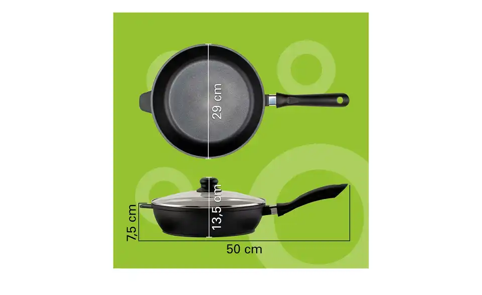 for friends Schmorpfanne 28 cm, Bild mit Text