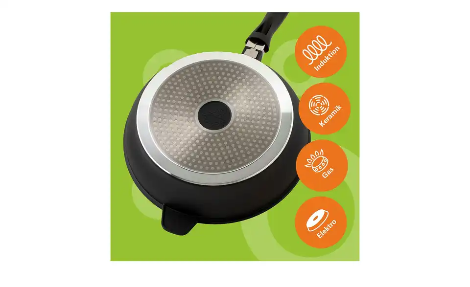 for friends Schmorpfanne 28 cm, Bild mit Text