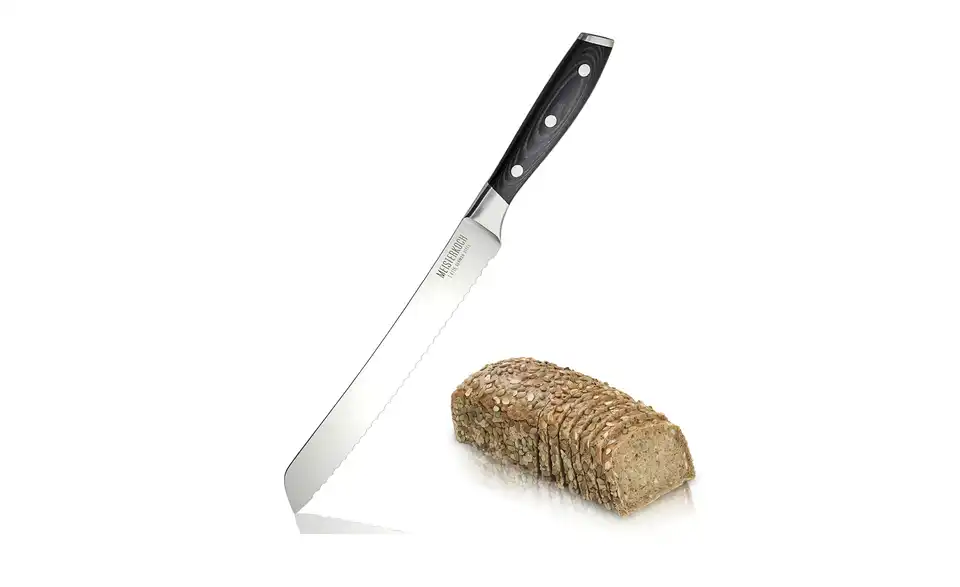 Meisterkoch Brotmesser 20 cm PRIMUS, Bild mit Text