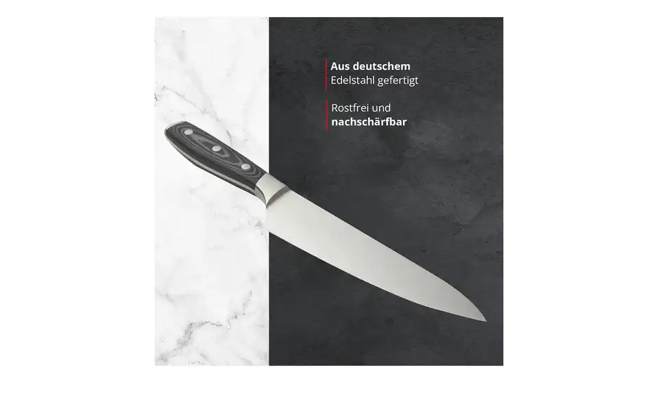 Meisterkoch Kochmesser 20 cm PRIMUS, Bild mit Text