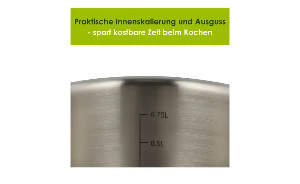 levelone Kochtopf 14 cm, Bild mit Text