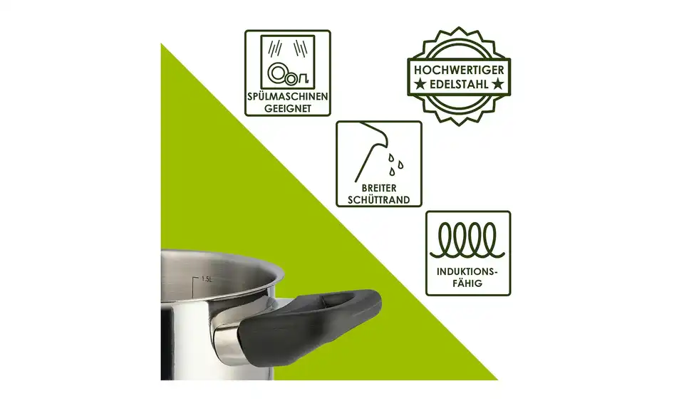 levelone Kochtopf 16 cm, Bild mit Text