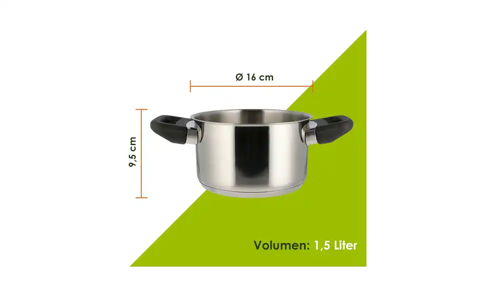 levelone Kochtopf 16 cm, Bild mit Text