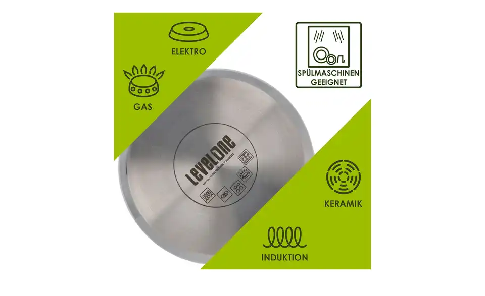 levelone Kochtopf 20 cm, Bild mit Text