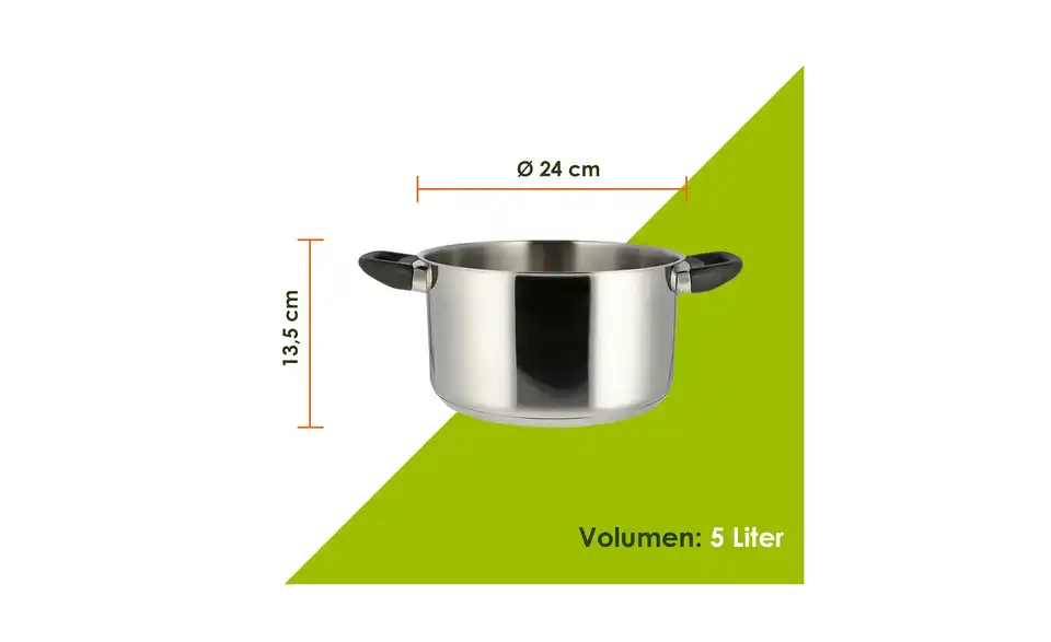 levelone Kochtopf 24 cm, Bild mit Text