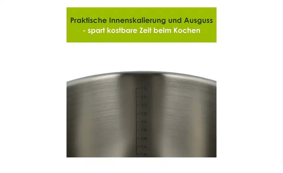 levelone Kochtopf 24 cm, Bild mit Text