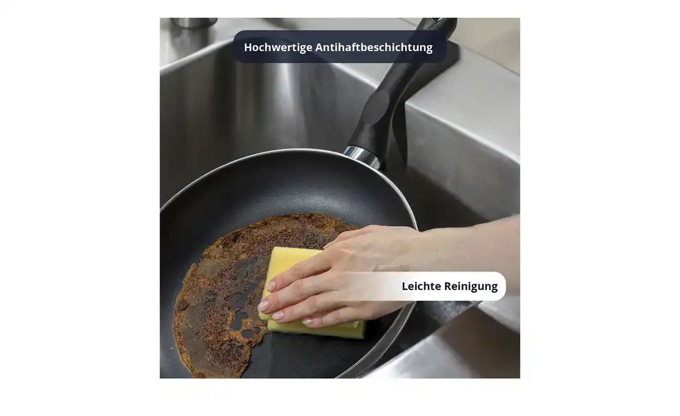 KHG Pfannenset 3-teilig, Bild mit Text