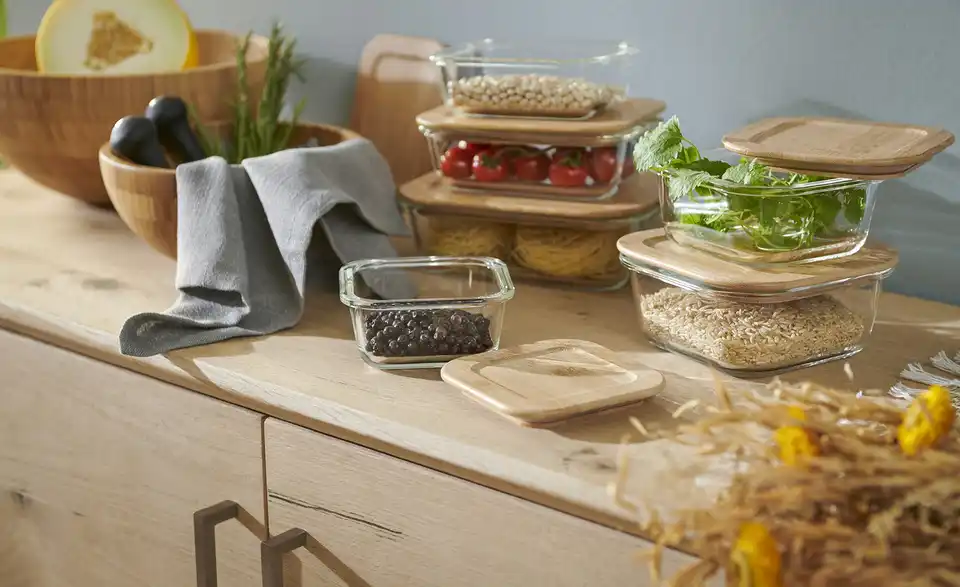 KHG Aufbewahrungsdose 520 ml quadratisch, in Wohnsituation