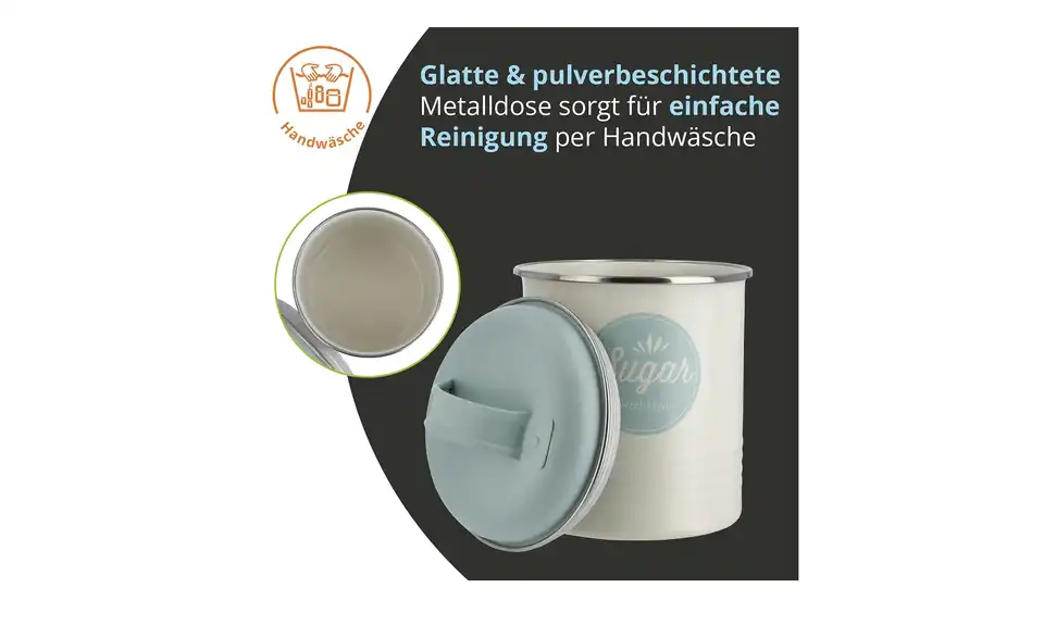 for friends Metalldose Zucker, Bild mit Text