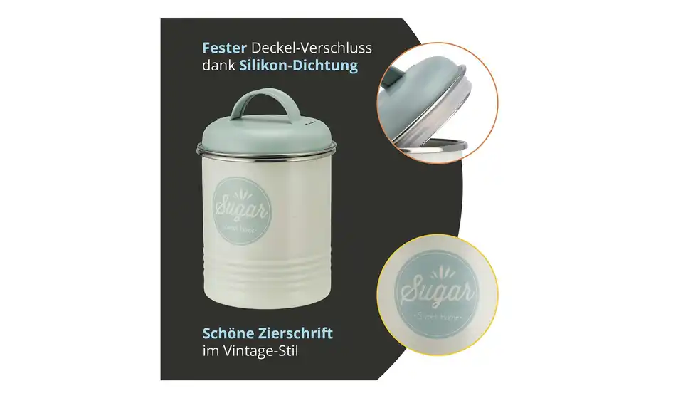 for friends Metalldose Zucker, Bild mit Text