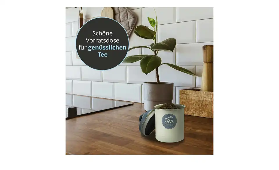 for friends Metalldose Tee, Bild mit Text