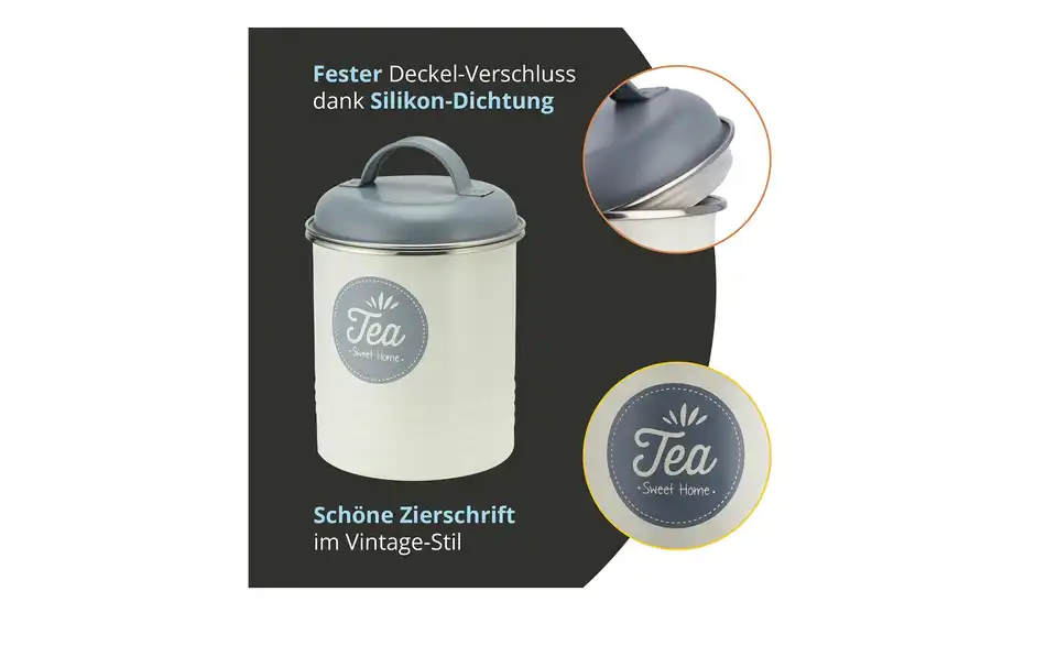 for friends Metalldose Tee, Bild mit Text