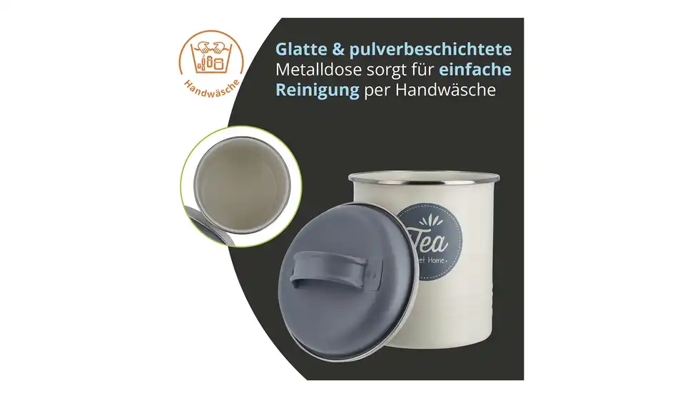 for friends Metalldose Tee, Bild mit Text