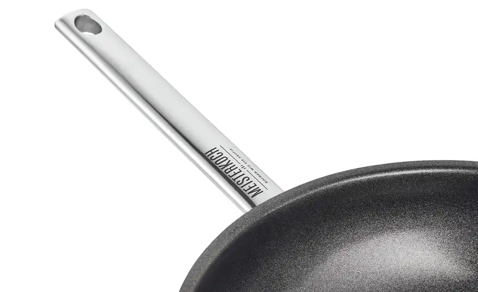 Meisterkoch Edelstahl- Wokpfanne 28 cm LINUS, Detailansicht