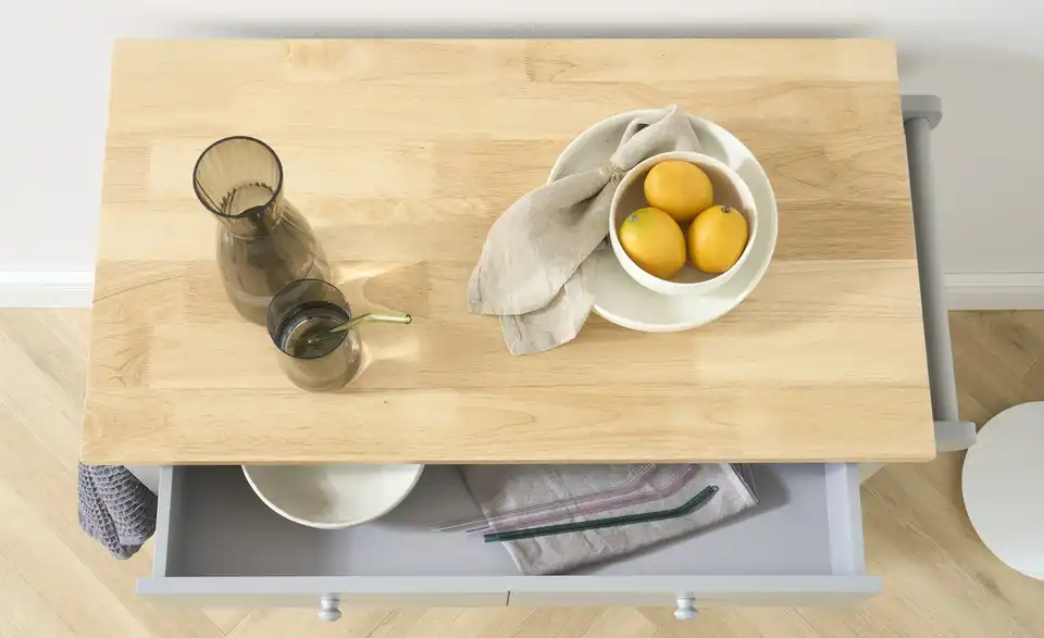 Servierwagen Thasos, Profilansicht