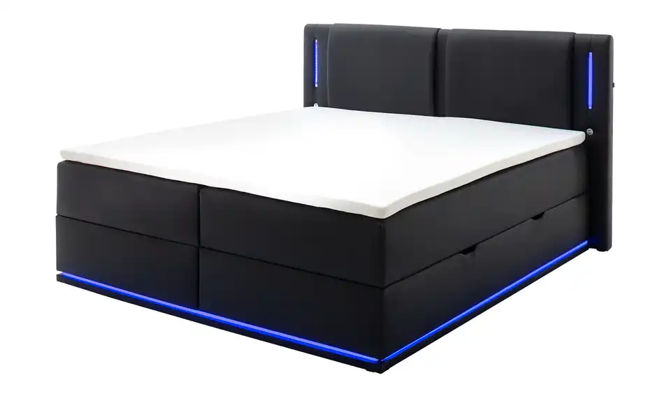 Boxspringbett mit Stauraum Lumino, Perspektive