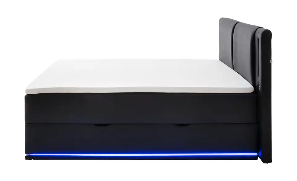 Boxspringbett mit Stauraum Lumino, Profilansicht