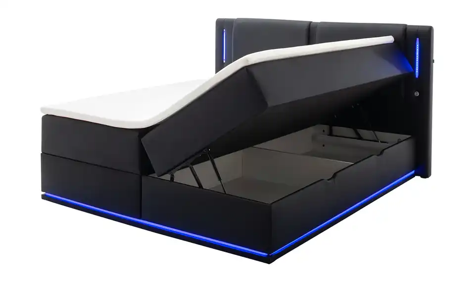 Boxspringbett mit Stauraum Lumino, Funktionsansicht