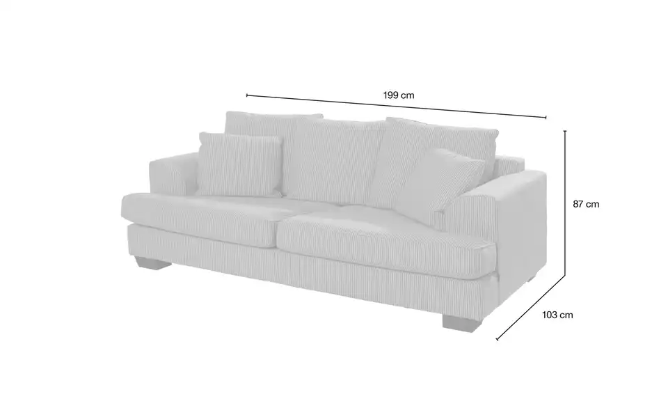Loungesofa Franka, Bemaßung