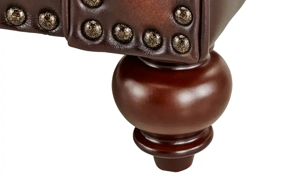 uno Ledersessel Chesterfield, Detailansicht