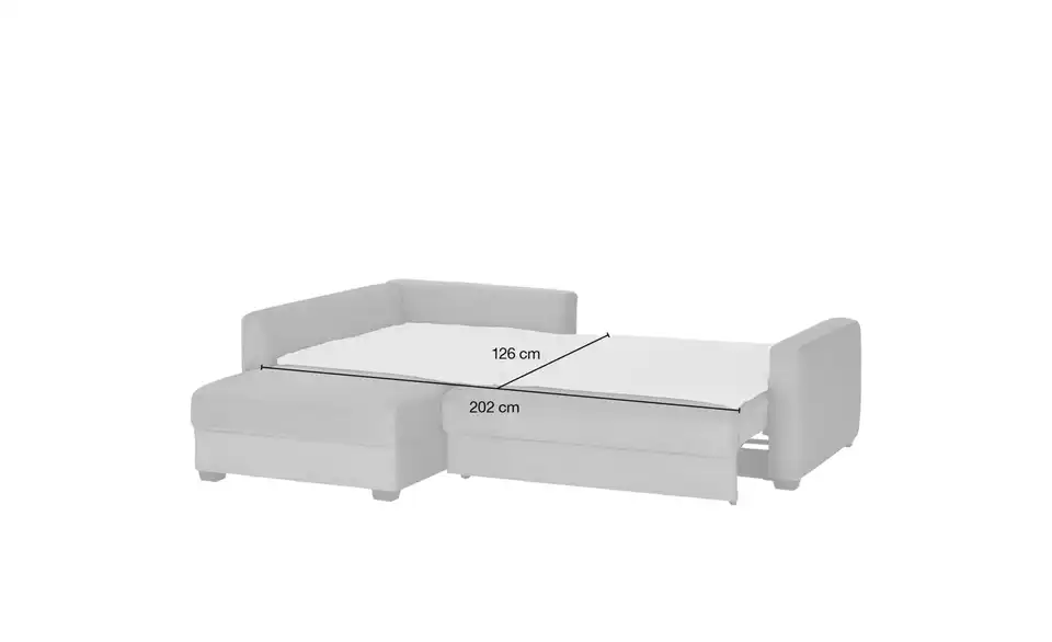 Polsterecke Lisa de Luxe, Bemaßung