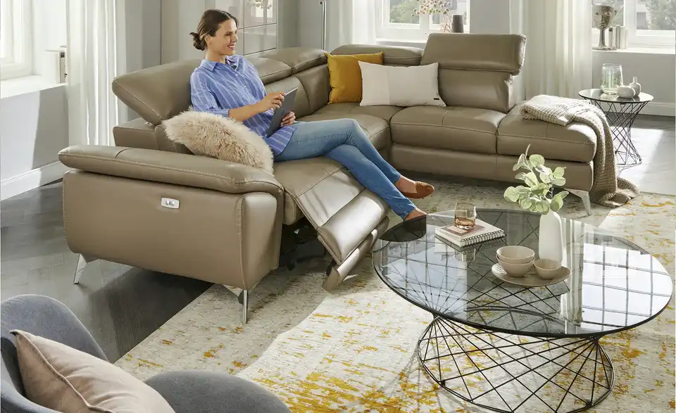 Ecksofa Danae, in Wohnsituation