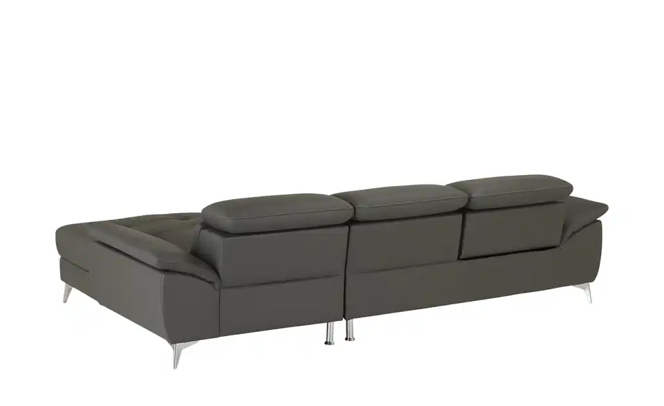 Leder-Ecksofa Danae klein, Rückansicht