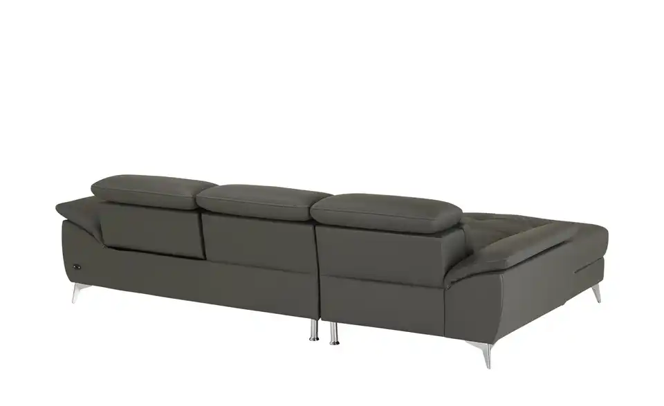 Leder-Ecksofa Danae klein, Rückansicht
