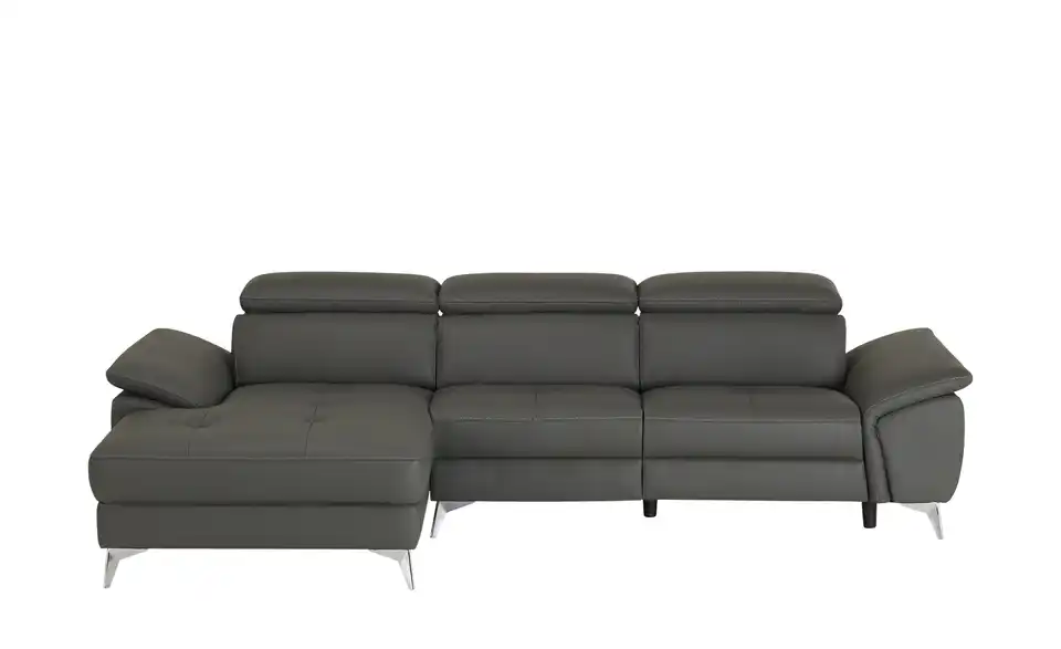 Leder-Ecksofa Danae klein, Frontansicht