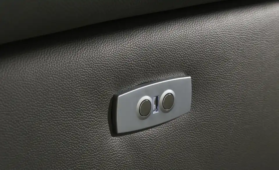 Leder-Ecksofa Danae klein, Detailansicht