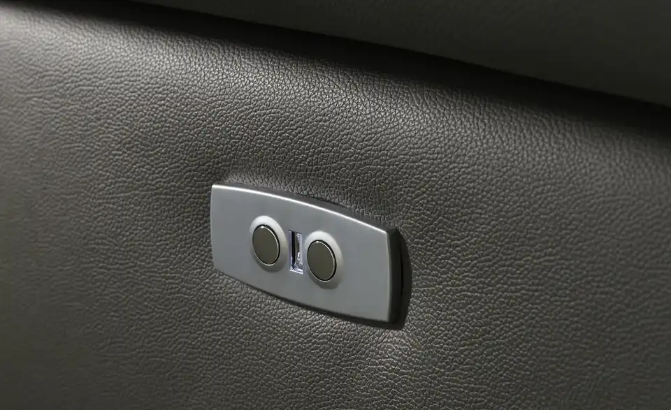Leder-Ecksofa Danae klein, Detailansicht