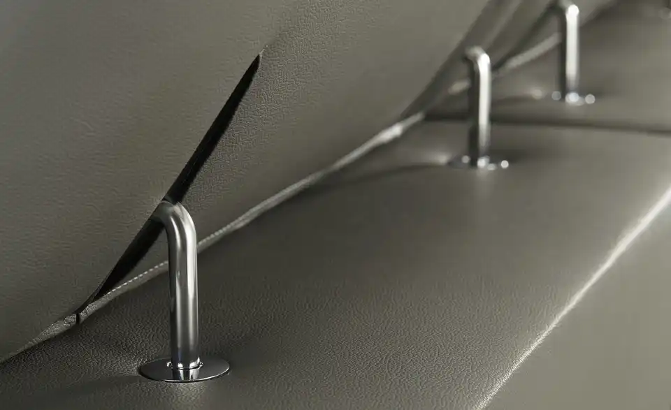 Leder-Ecksofa Danae klein, Detailansicht