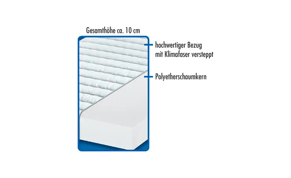Kindermatratze ca. 60x120 cm Mondlicht, Detailansicht