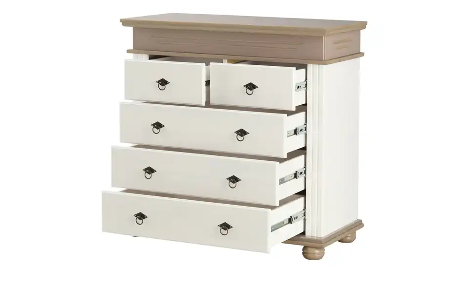 Kommode Massetto Massivholz, geöffnet
