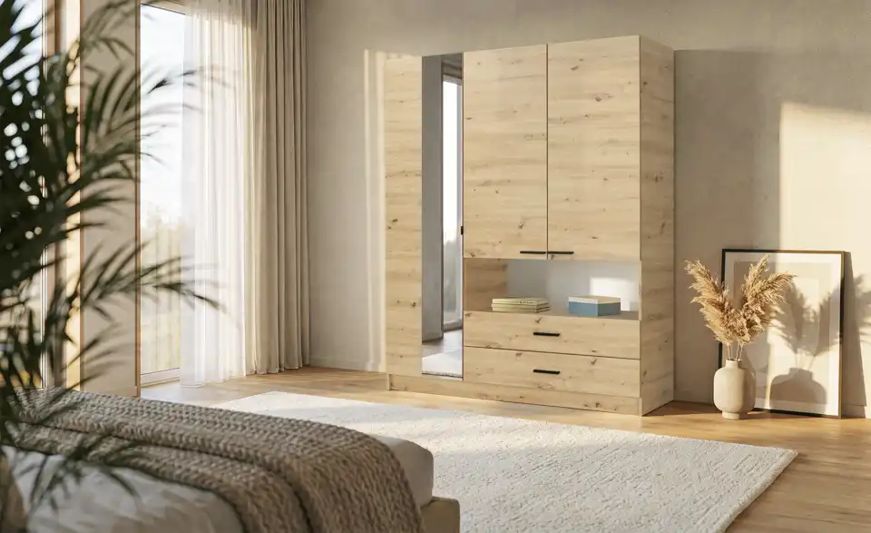 Drehtürenschrank Turyn, in Wohnsituation