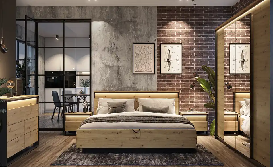 Doppelbett Quant, in Wohnsituation
