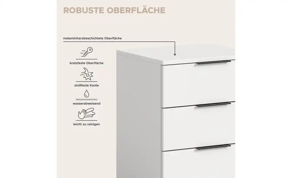 Nachtkommoden 2er-Set, Bild mit Text