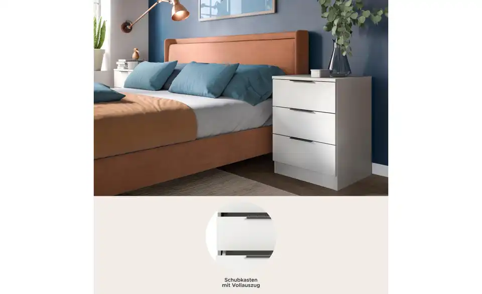Nachtkommoden 2er-Set, Bild mit Text