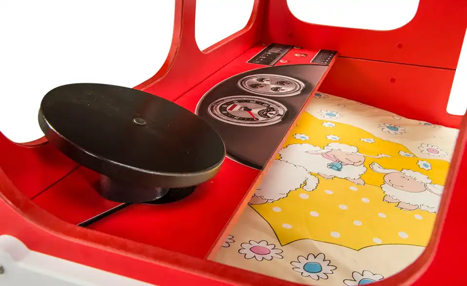 Autobett Feuerwehr, Detailansicht