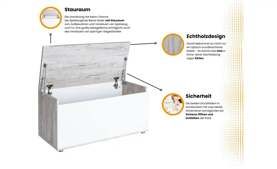 Kinderzimmer 4er-Set, Bild mit Text