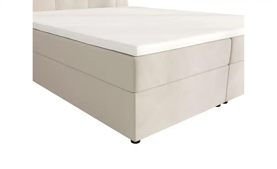 Boxbett Indu mit Stauraum und Topper, Detailansicht