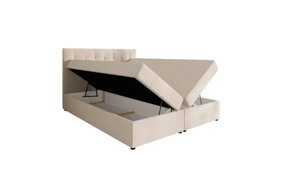 Boxbett Indu mit Stauraum und Topper, Funktionsansicht