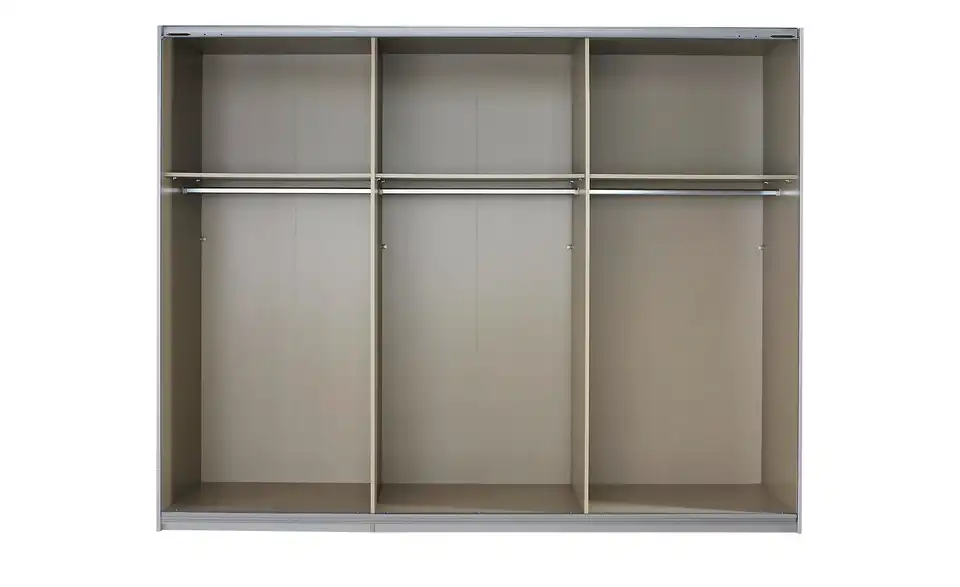 Schwebetürenschrank Korbach, geöffnet